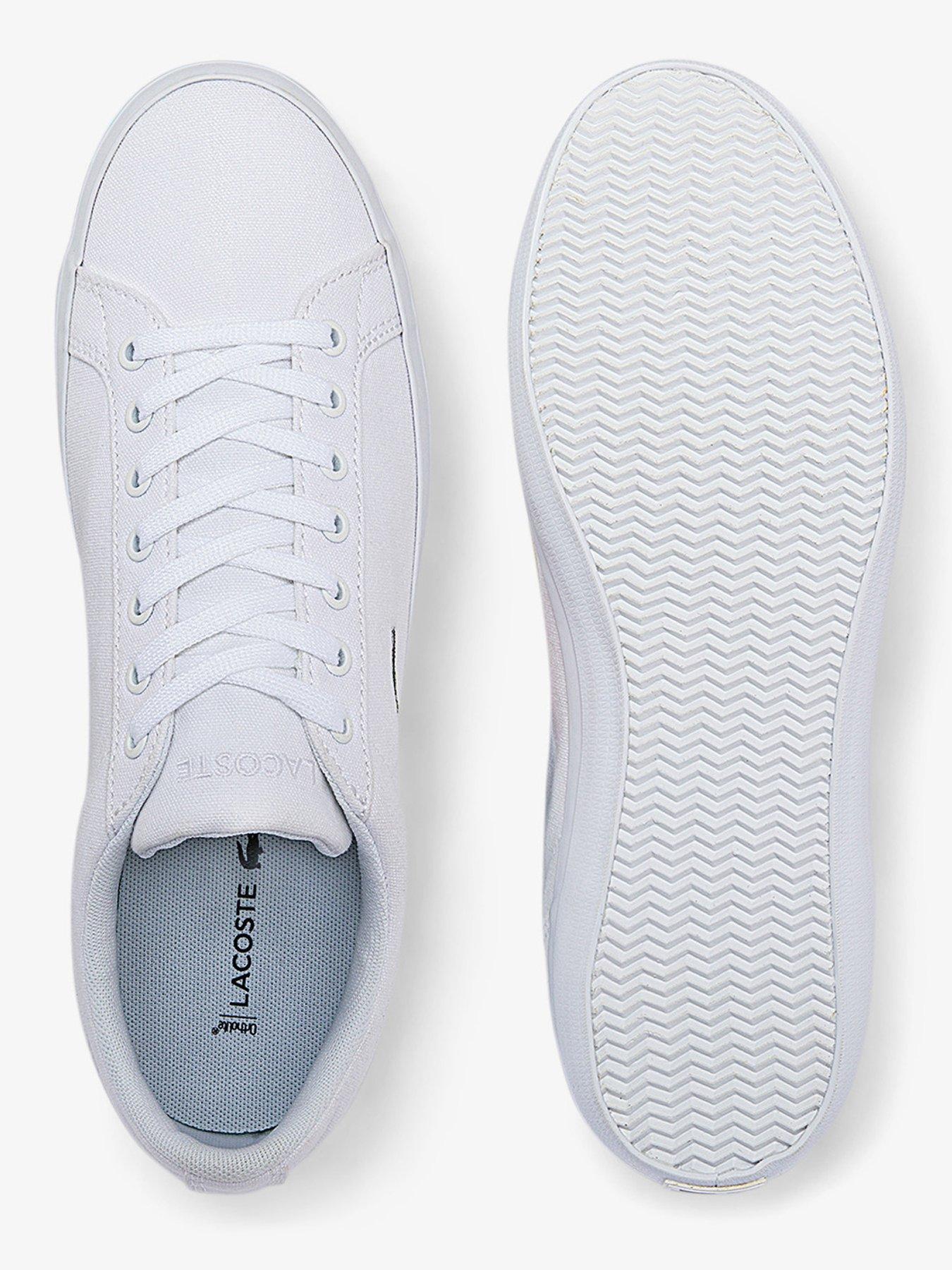  image of lacoste-lerondnbspcanvas-trainers-white