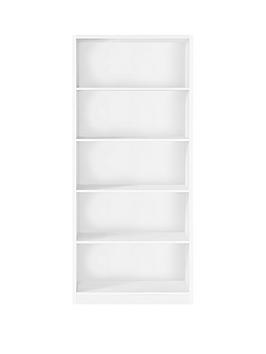 Very Metro Tall Wide Extra Deep Bookcase - White Picture