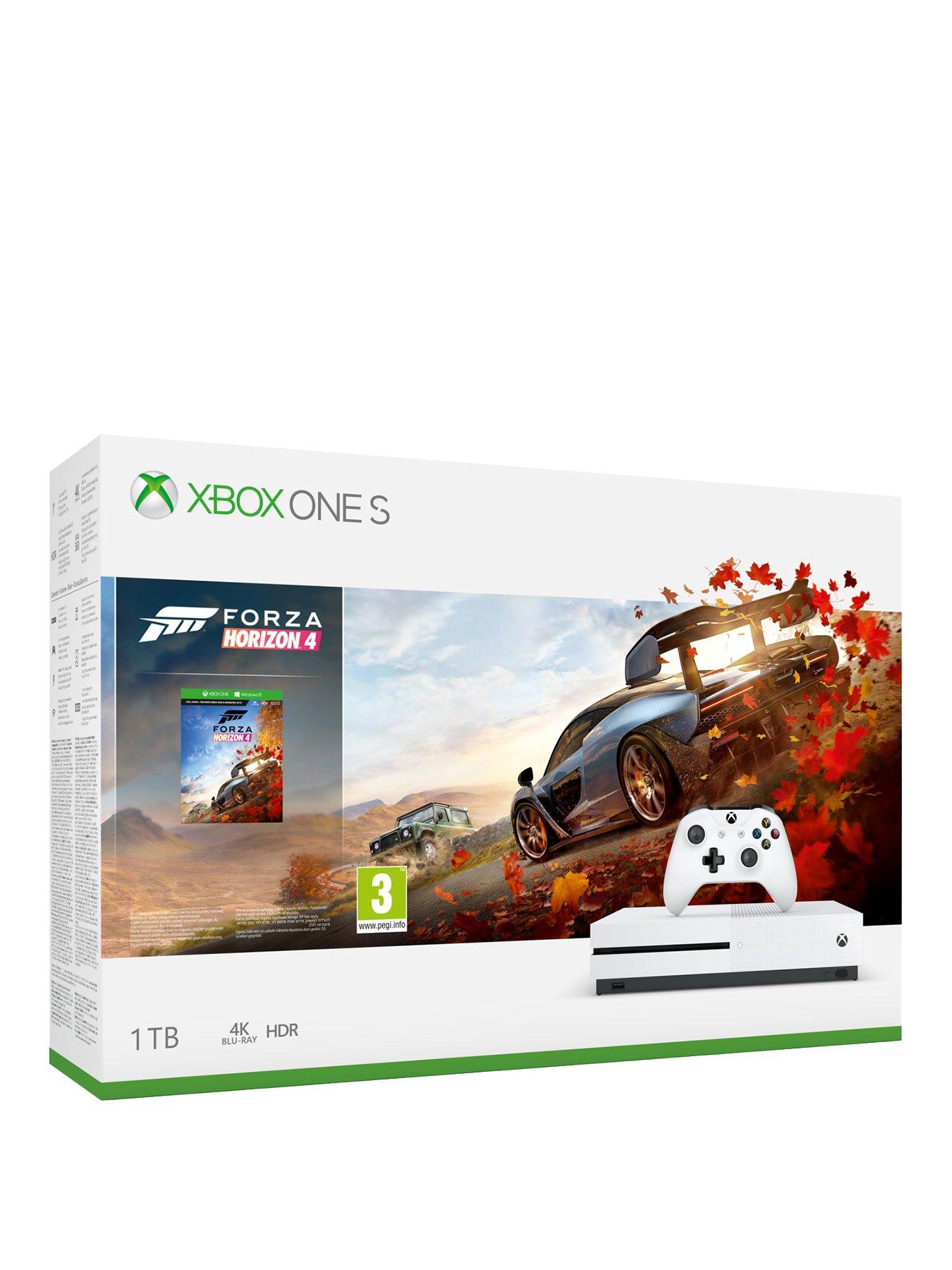 Xbox One S Forza Horizon 4 1Tb Console Bundle and Optional ...
