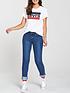 image of levis-the-perfect-graphic-logo-pure-cotton-t-shirt-white
