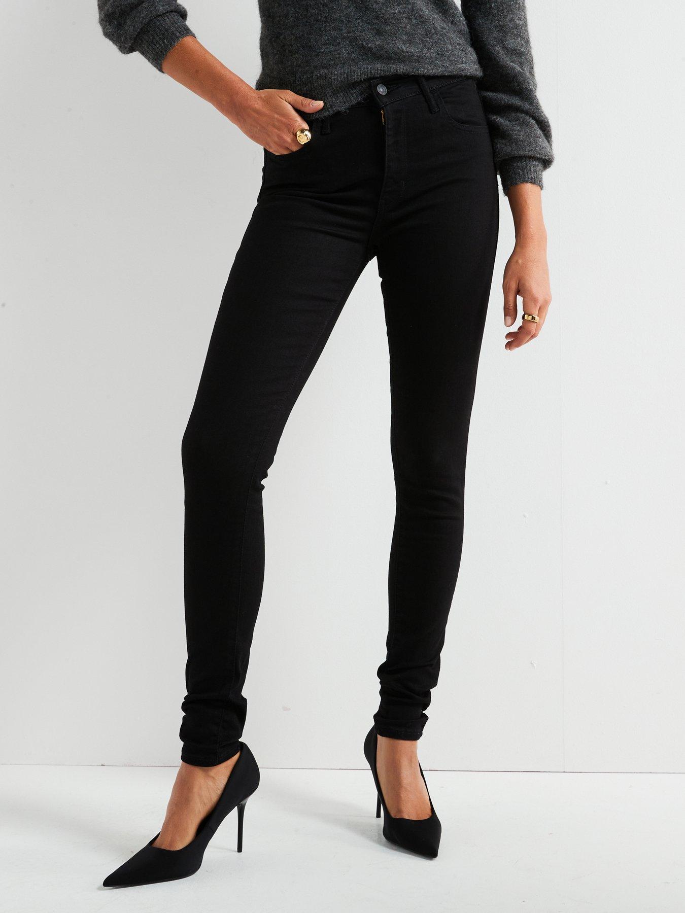 Levi's super shop skinny black jeans