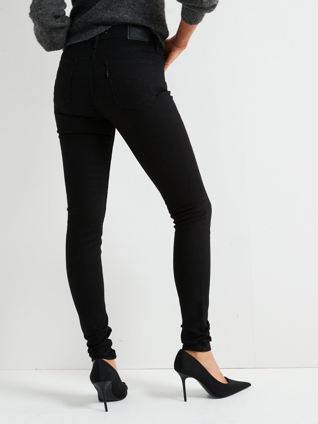 Levi's 720 high rise super best sale skinny black