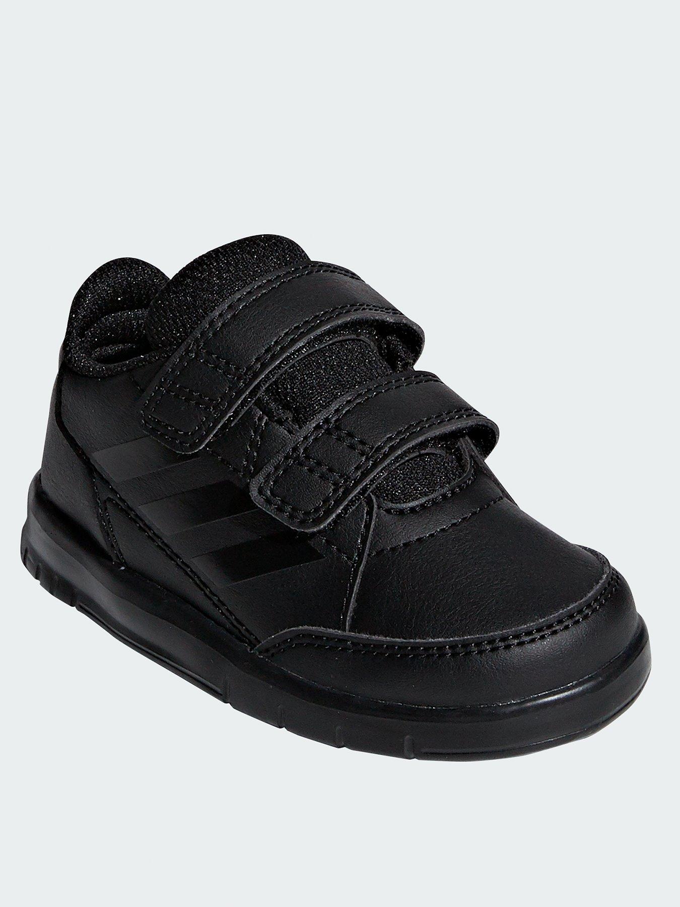 black adidas school trainers