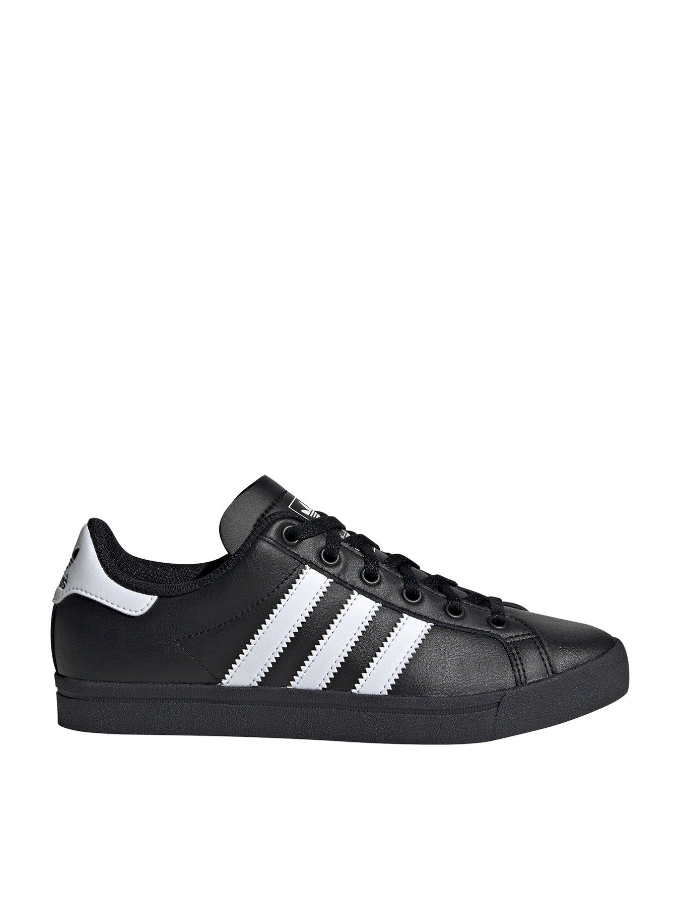 adidas coast star trainers white black white