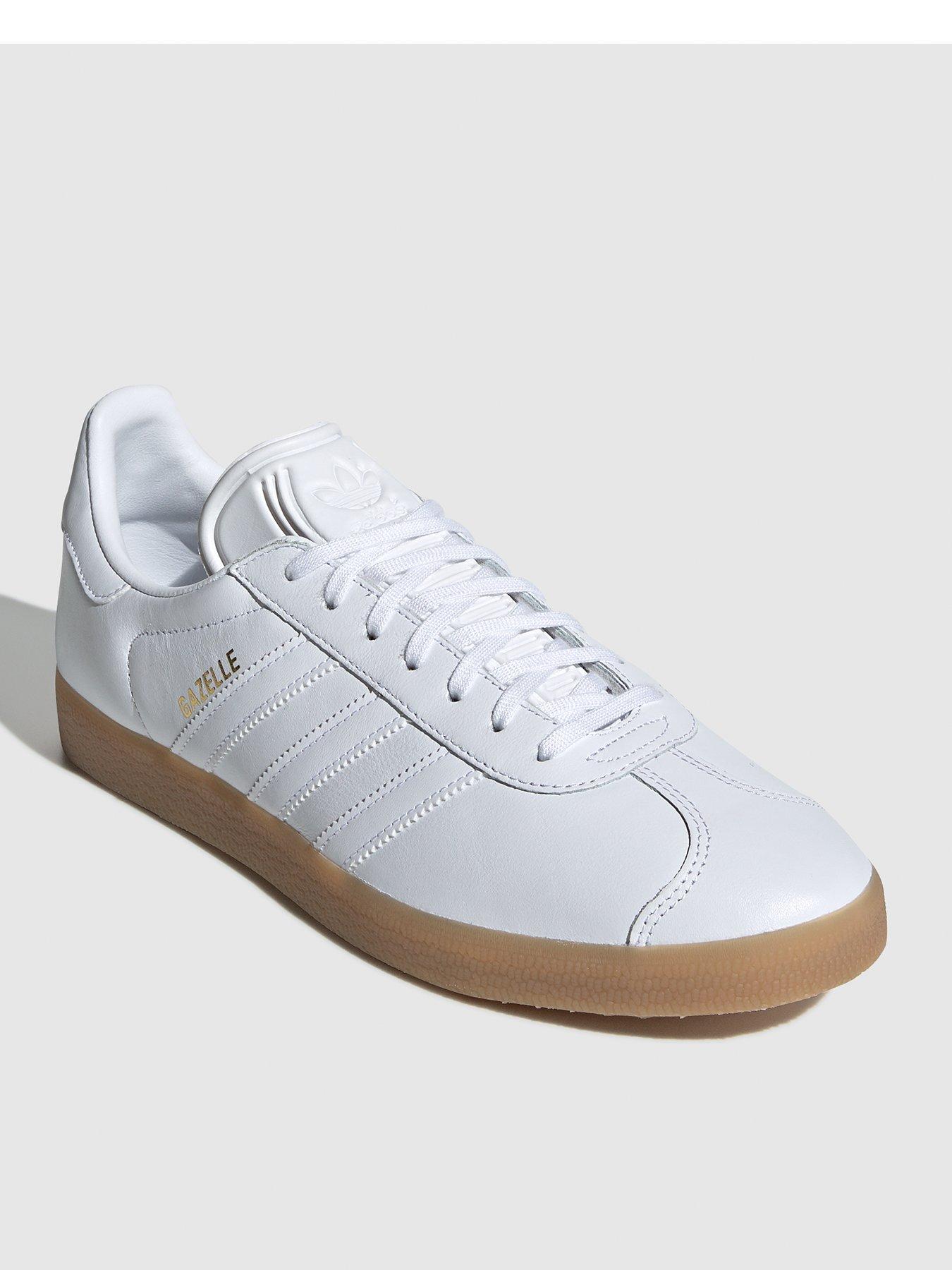 adidas white gazelle trainers