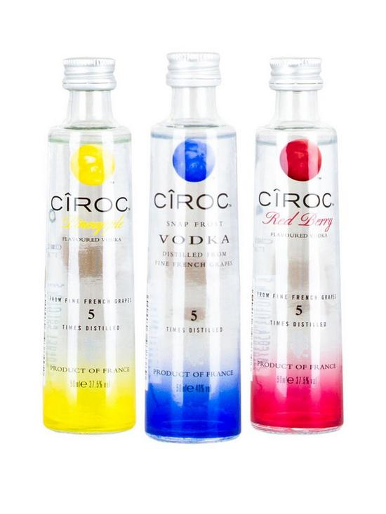 front image of ciroc-vodka-taster-set-3x-50ml