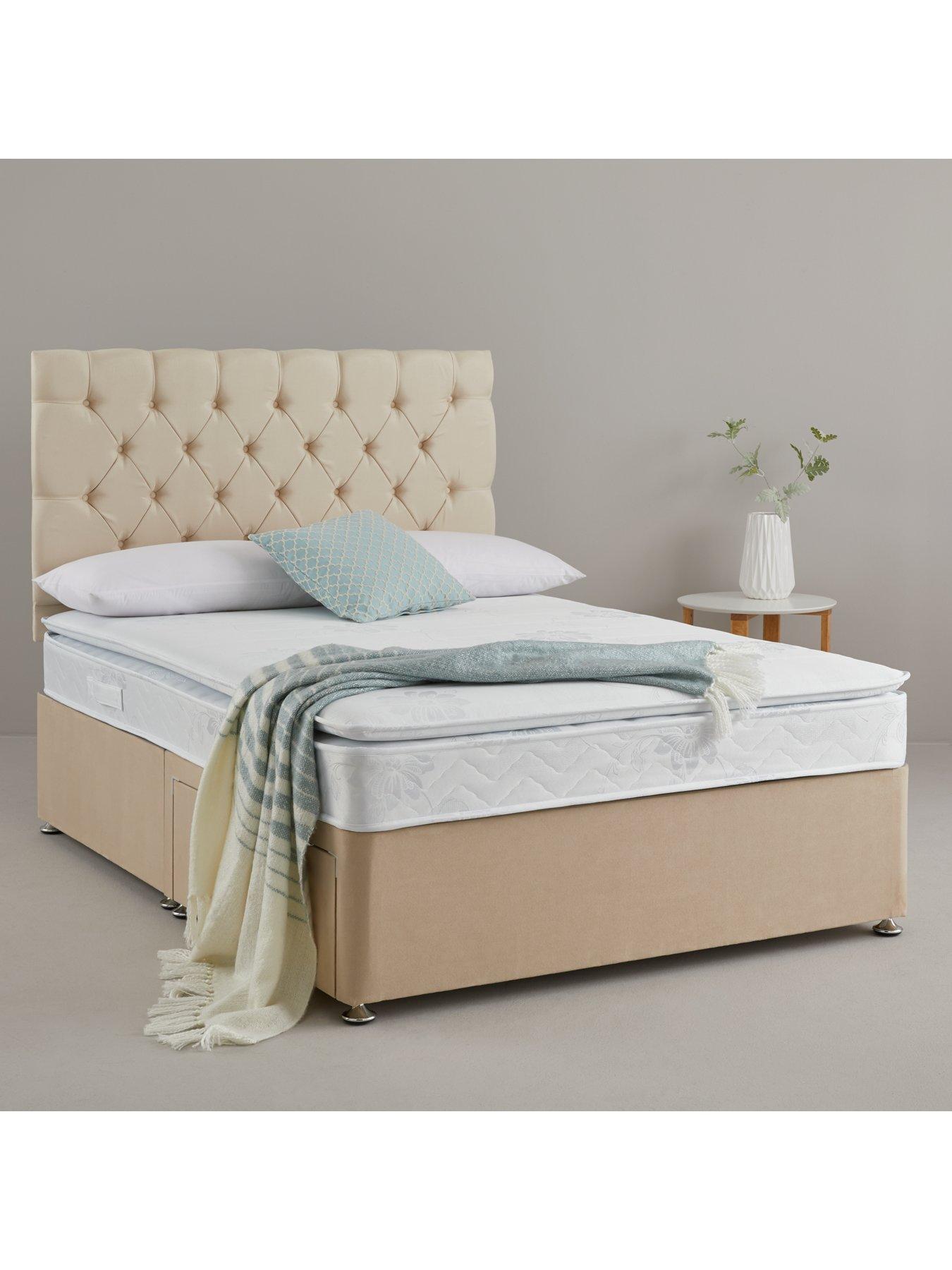 Hush From Airsprung New Astbury Pillow Top Divan Bed With Storage