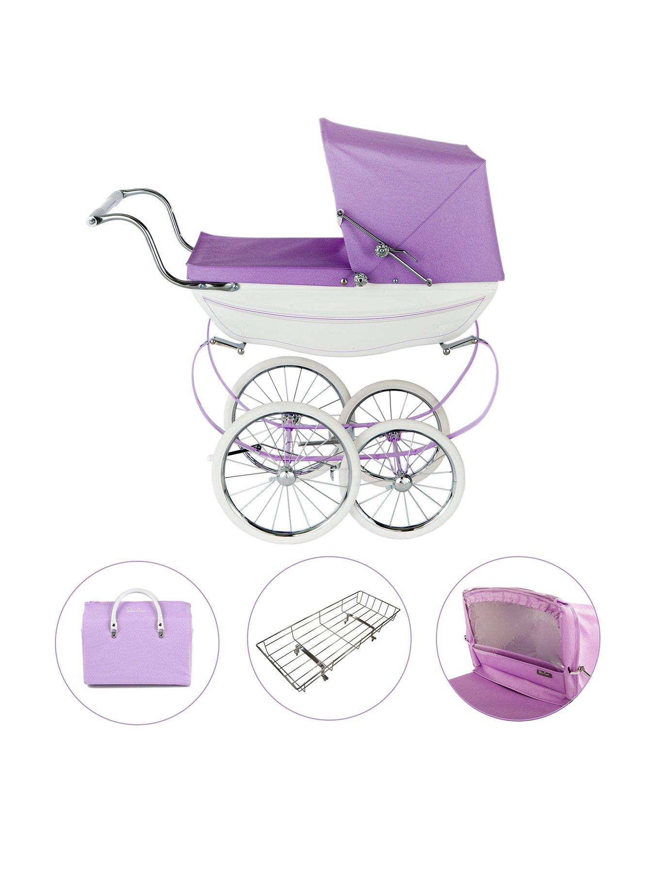 silver sparkle pram