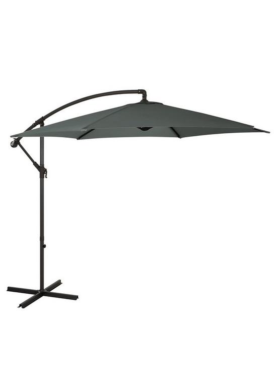 front image of very-home-cantilever-hanging-parasol-3m
