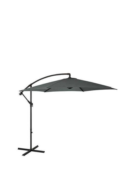 front image of cantilever-hanging-parasol-3m