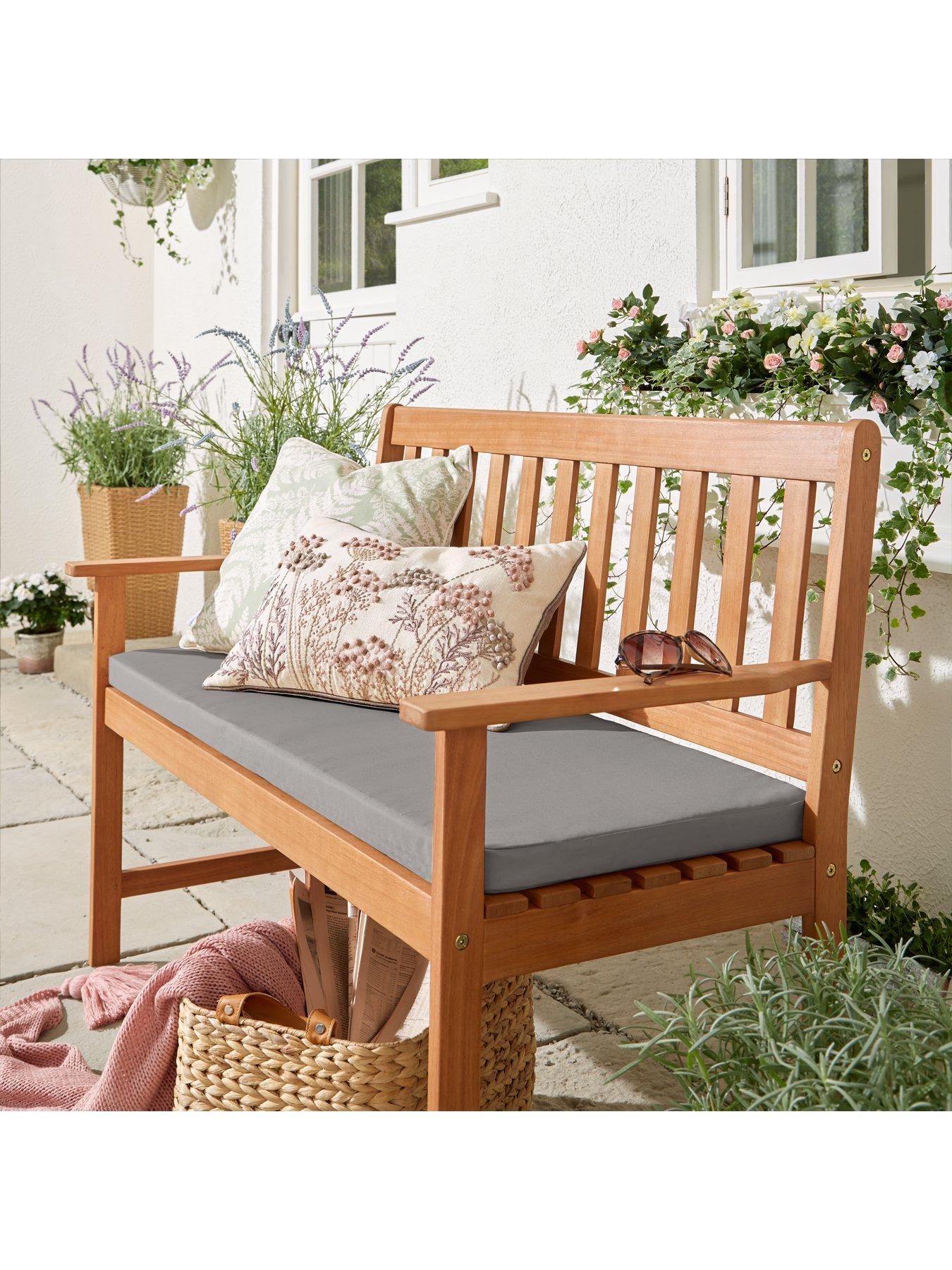 Cheap garden bench deals cushions