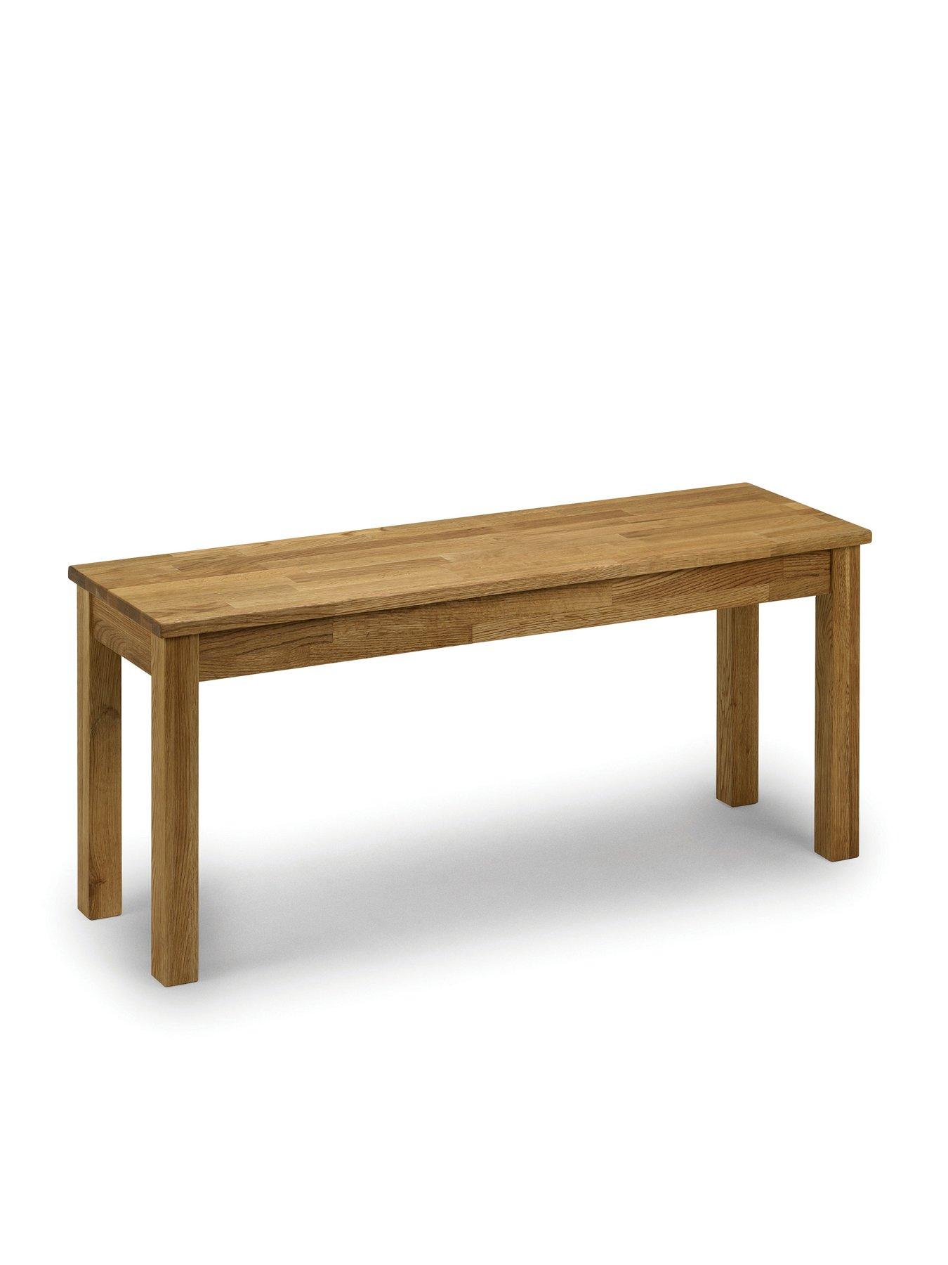 Image 5 of 7 of Julian Bowen Coxmoor 118 cm&nbsp;Solid Oak Dining Table + 2 Chairs + Bench