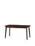  image of julian-bowen-kensington-150-194-cm-solid-wood-extending-dining-table-6-chairs