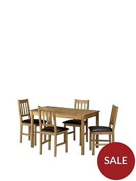julian-bowen-coxmoor-118-cm-solid-oak-dining-table-4-chairs