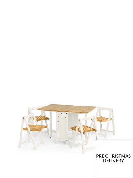 julian-bowen-savoy-120-cm-space-saver-dining-table-4-chairs