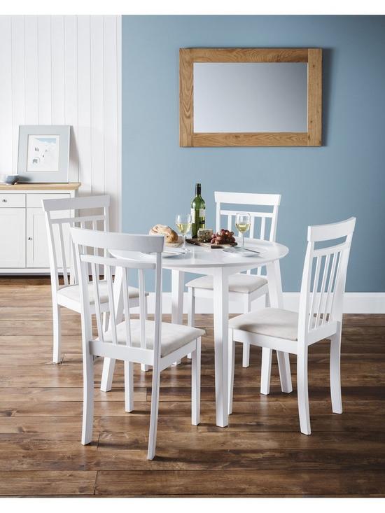 stillFront image of julian-bowen-coast-90-cm-drop-leaf-dining-table-2-chairs