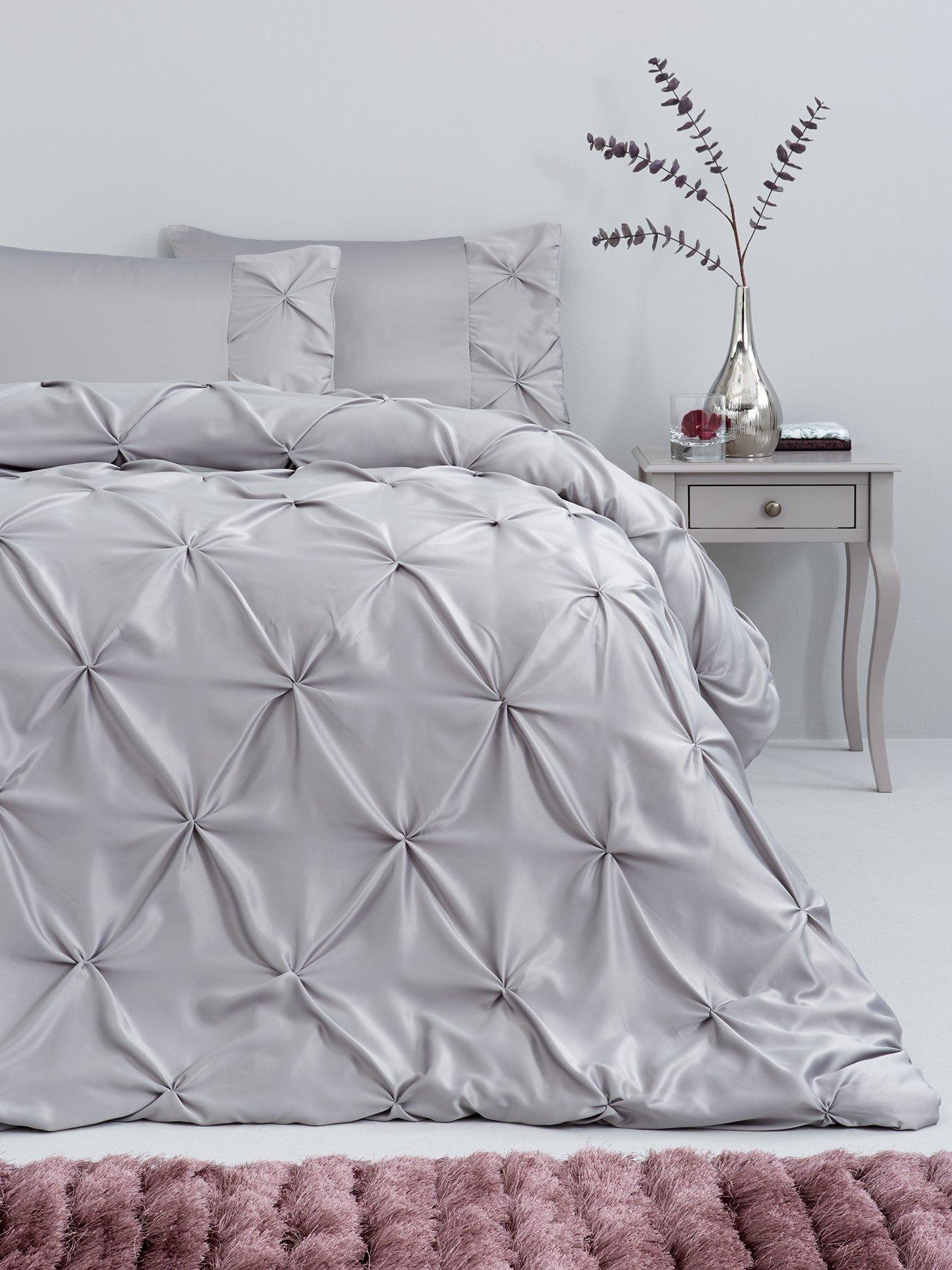 Stella Pintuck Duvet Cover Set Littlewoods Com