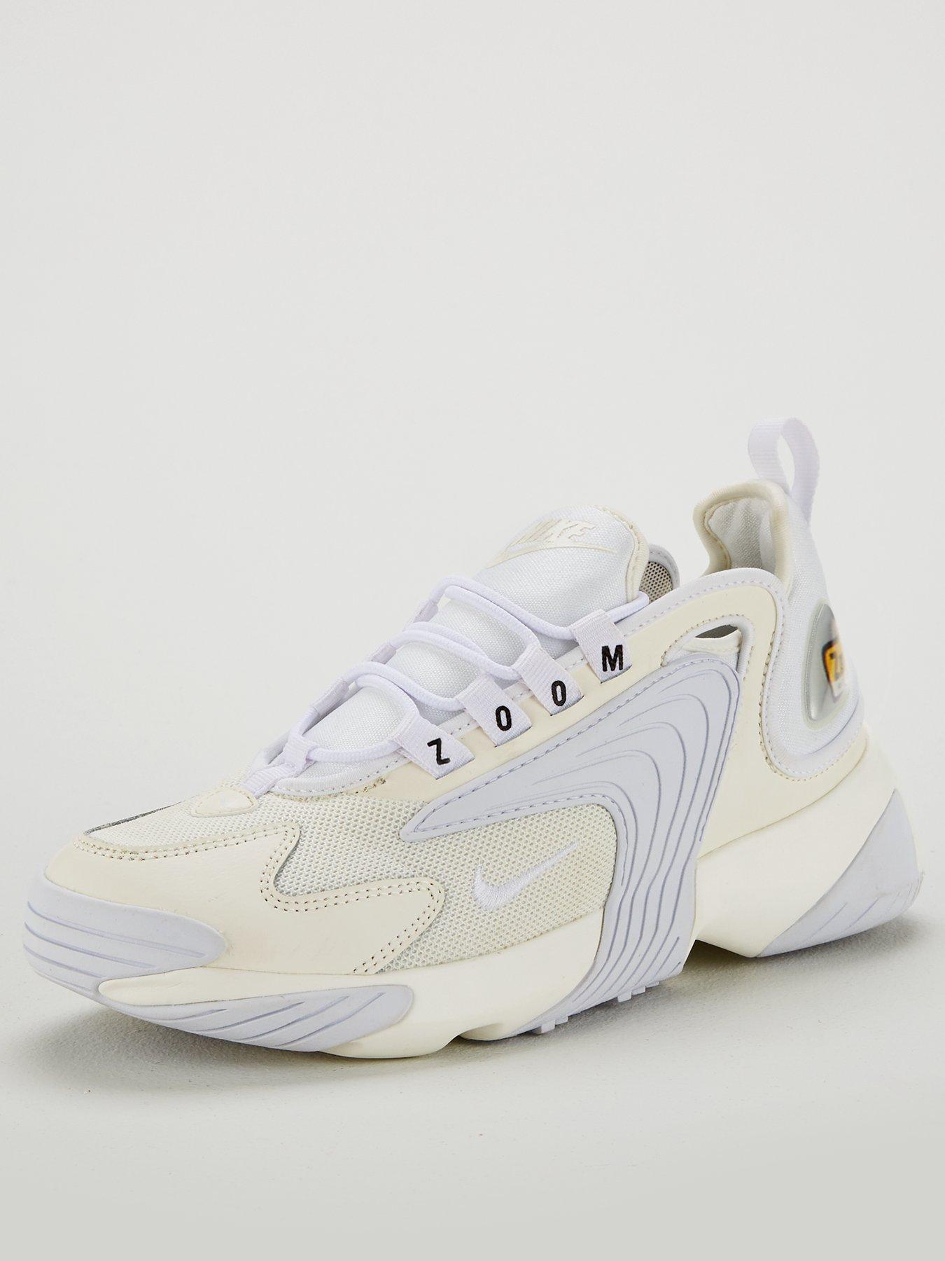 nike white zoom 2k trainers