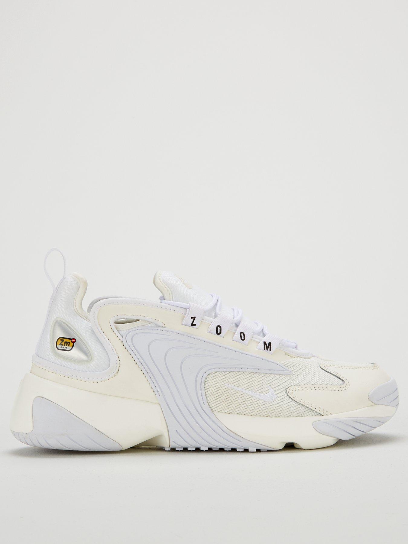 nike white zoom 2k trainers