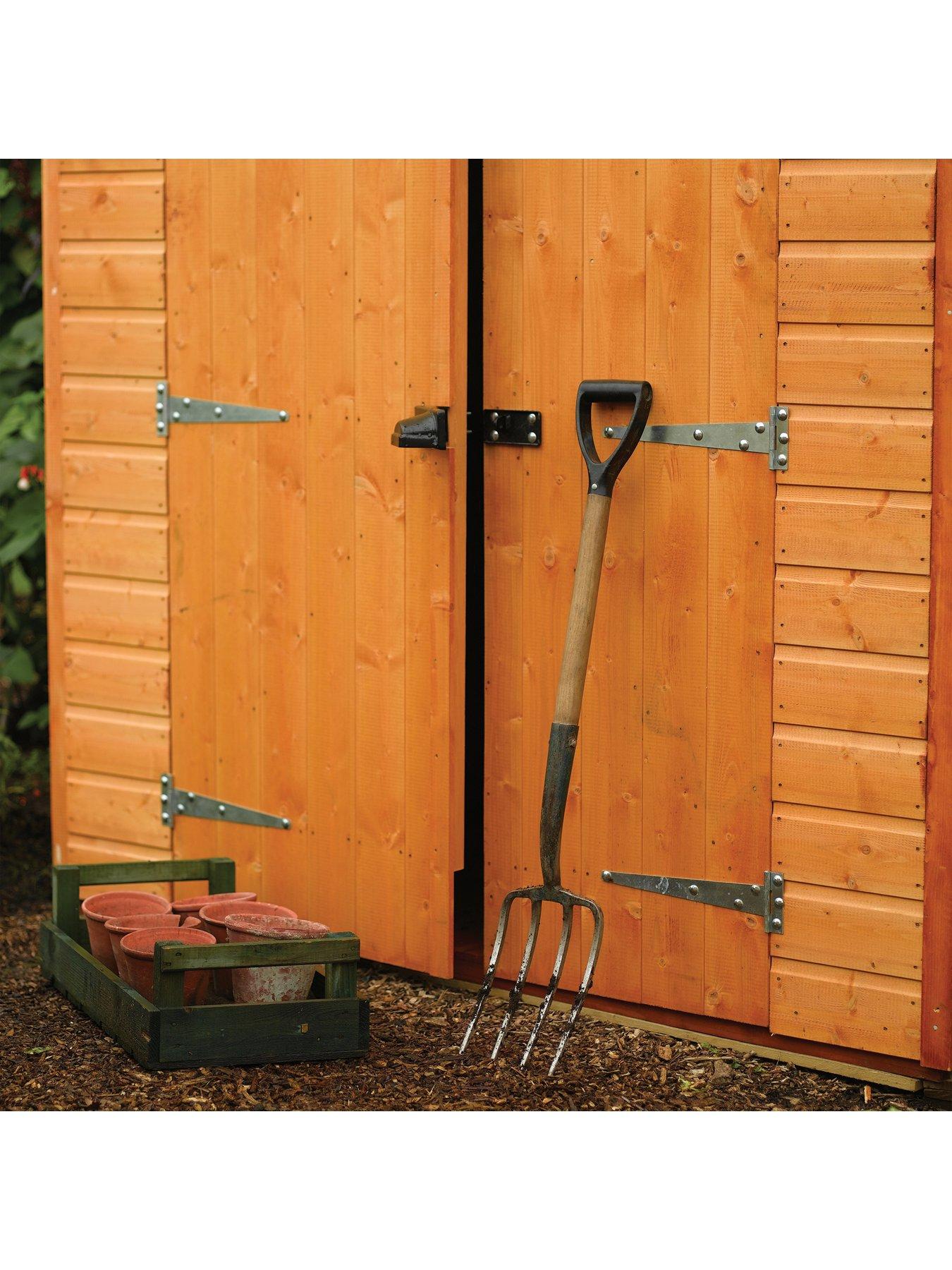 Image 2 of 3 of Rowlinson 6 x 8 Shiplap Windowless Double Door Apex Security Shed