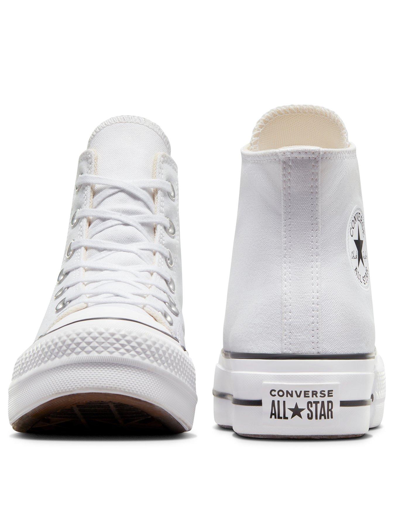 Converse Womens Lift Hi Top Trainers White/Black Littlewoods