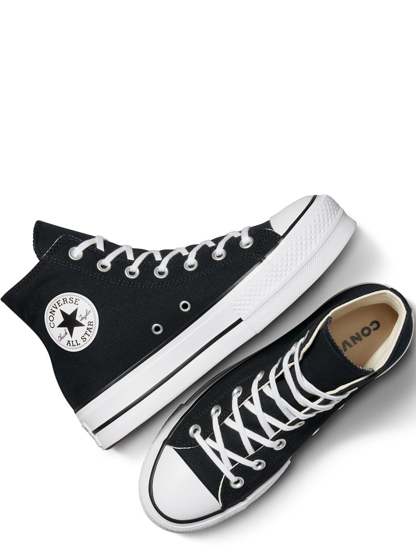  image of converse-womens-lift-hi-top-trainers-blackwhite