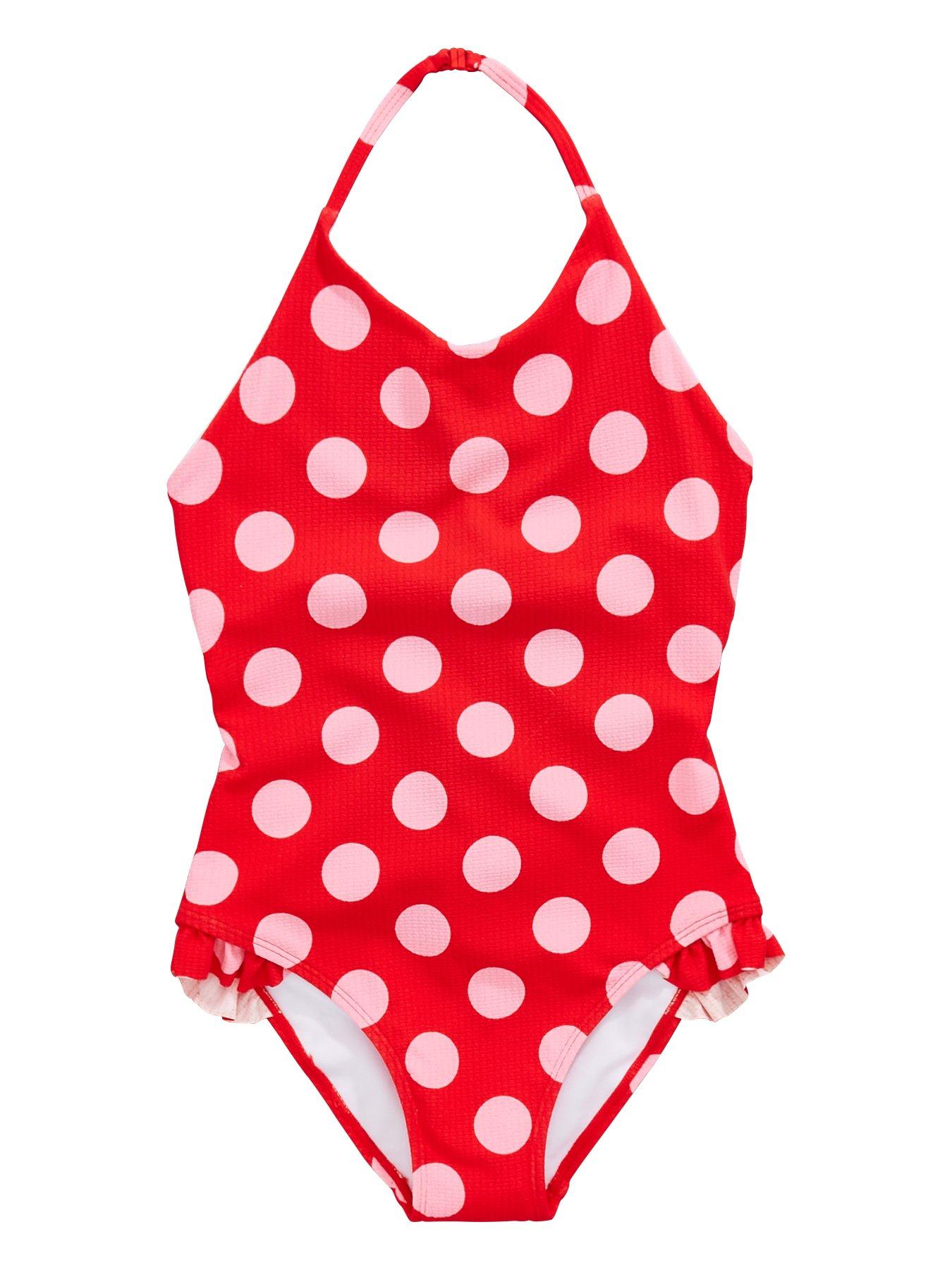 polka dot swimming costume