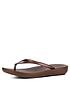  image of fitflop-iqushion-ergonomic-toe-thong-flip-flop-shoes-bronze