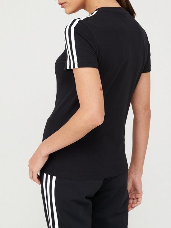 stillFront image of adidas-3-stripe-slim-t-shirt-blacknbsp