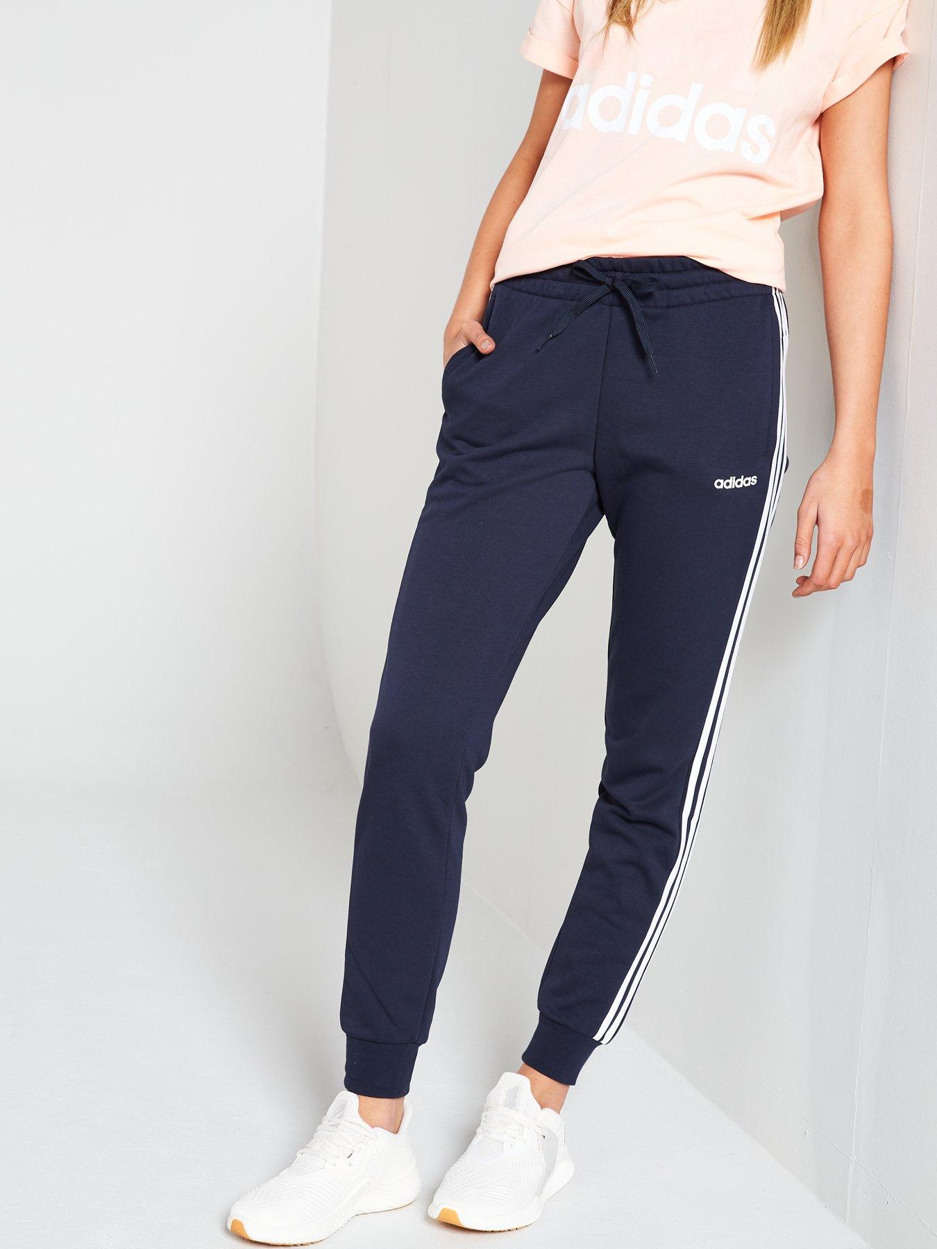 adidas essential 3 stripe jogging pants ladies