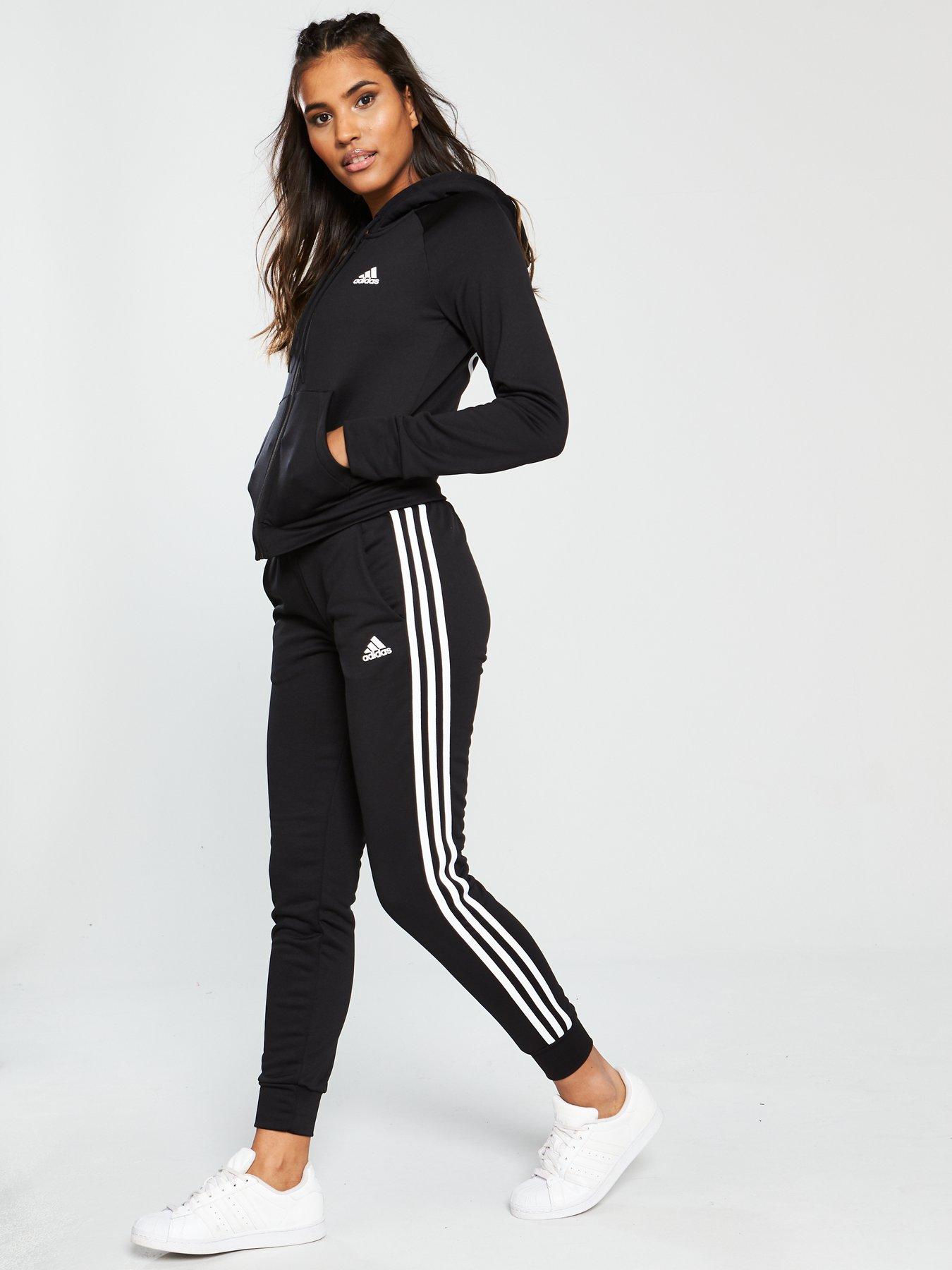 black adidas jogging suit