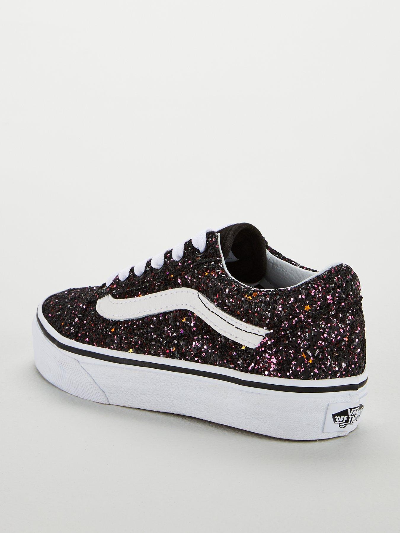 glitter vans junior