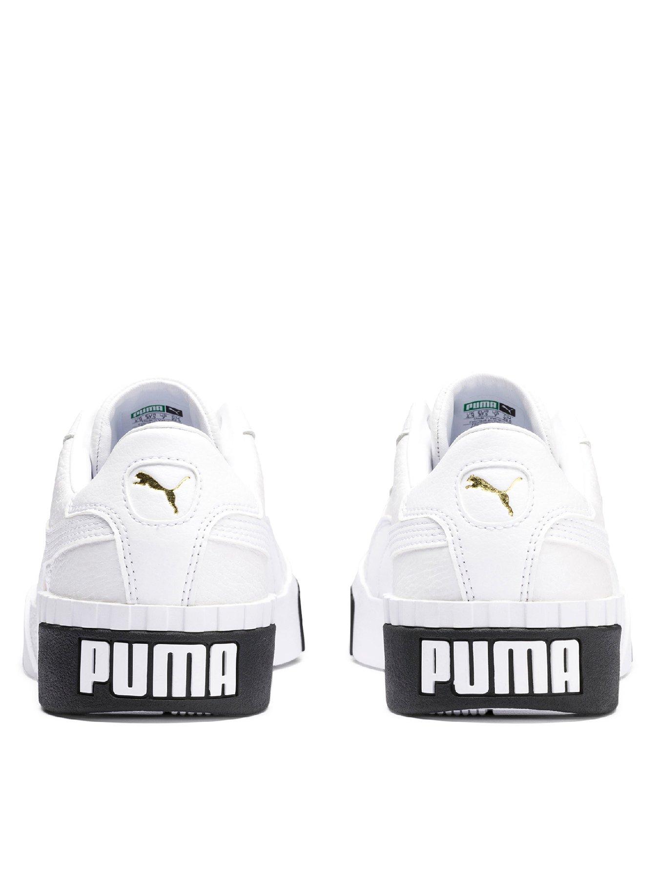 puma cali trainers black and white