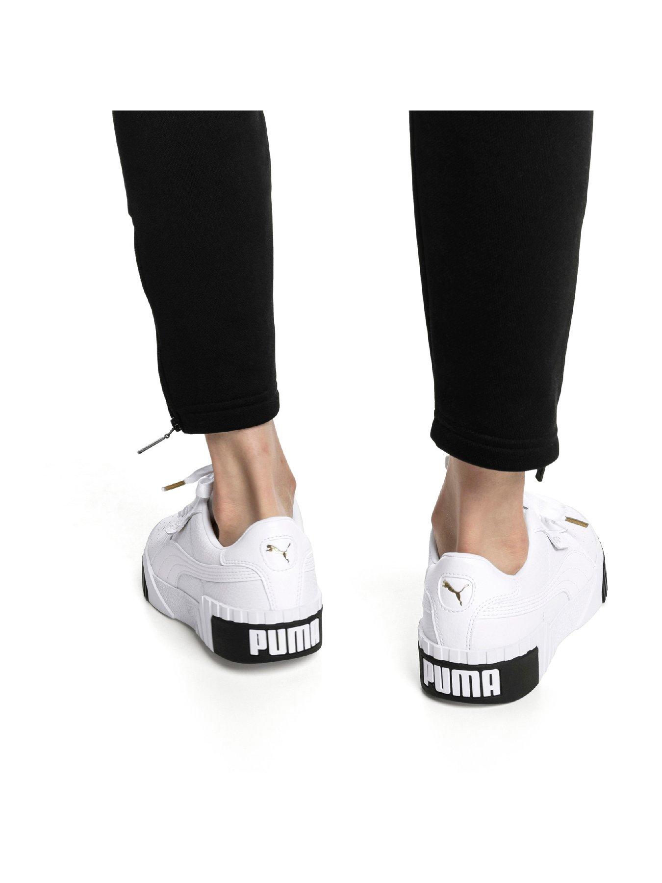 puma cali white black