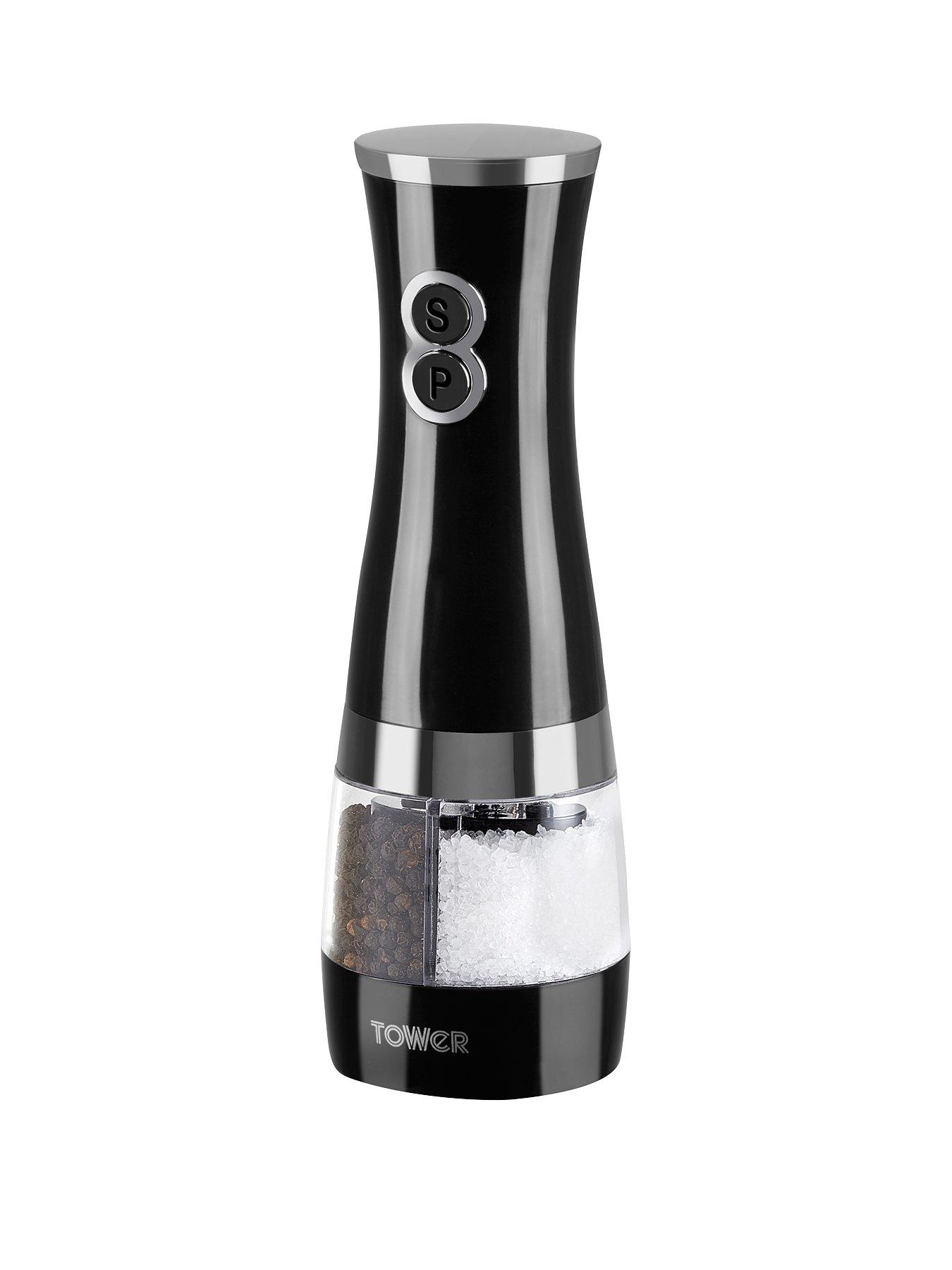 Image 1 of 6 of Tower Duo Electric Salt and Pepper Mill &ndash; Black