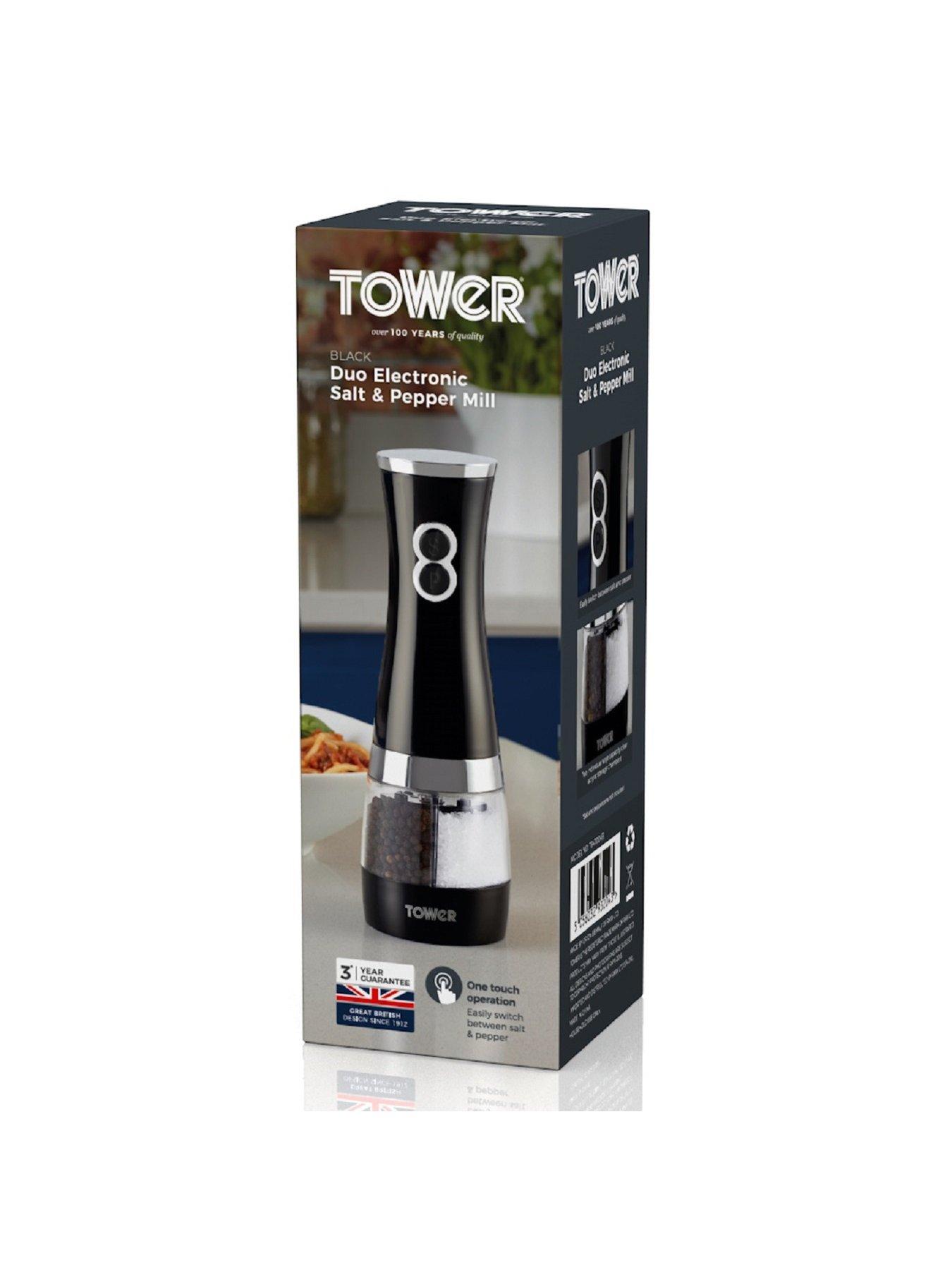 Image 6 of 6 of Tower Duo Electric Salt and Pepper Mill &ndash; Black