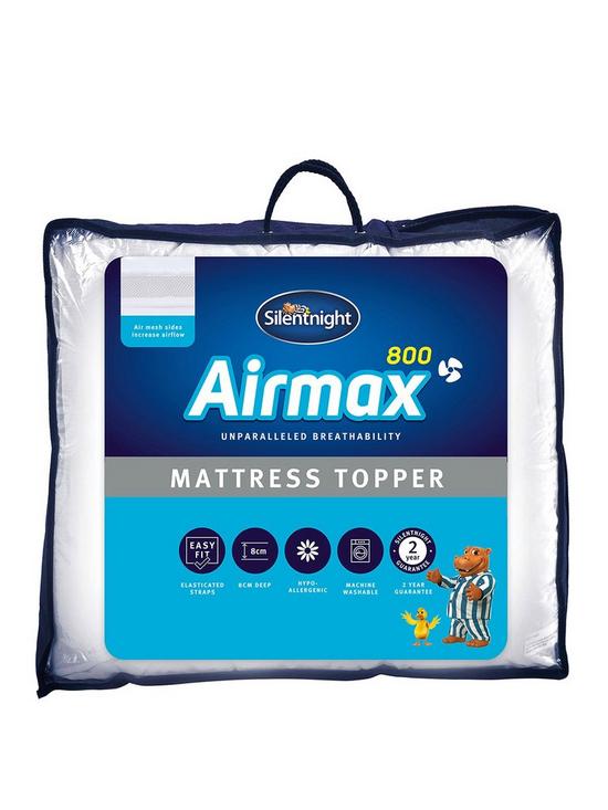 stillFront image of silentnight-airmax-dual-layer-ultimate-600-mattress-topper