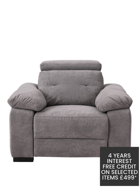 front image of bowennbspfabric-power-recliner-armchair