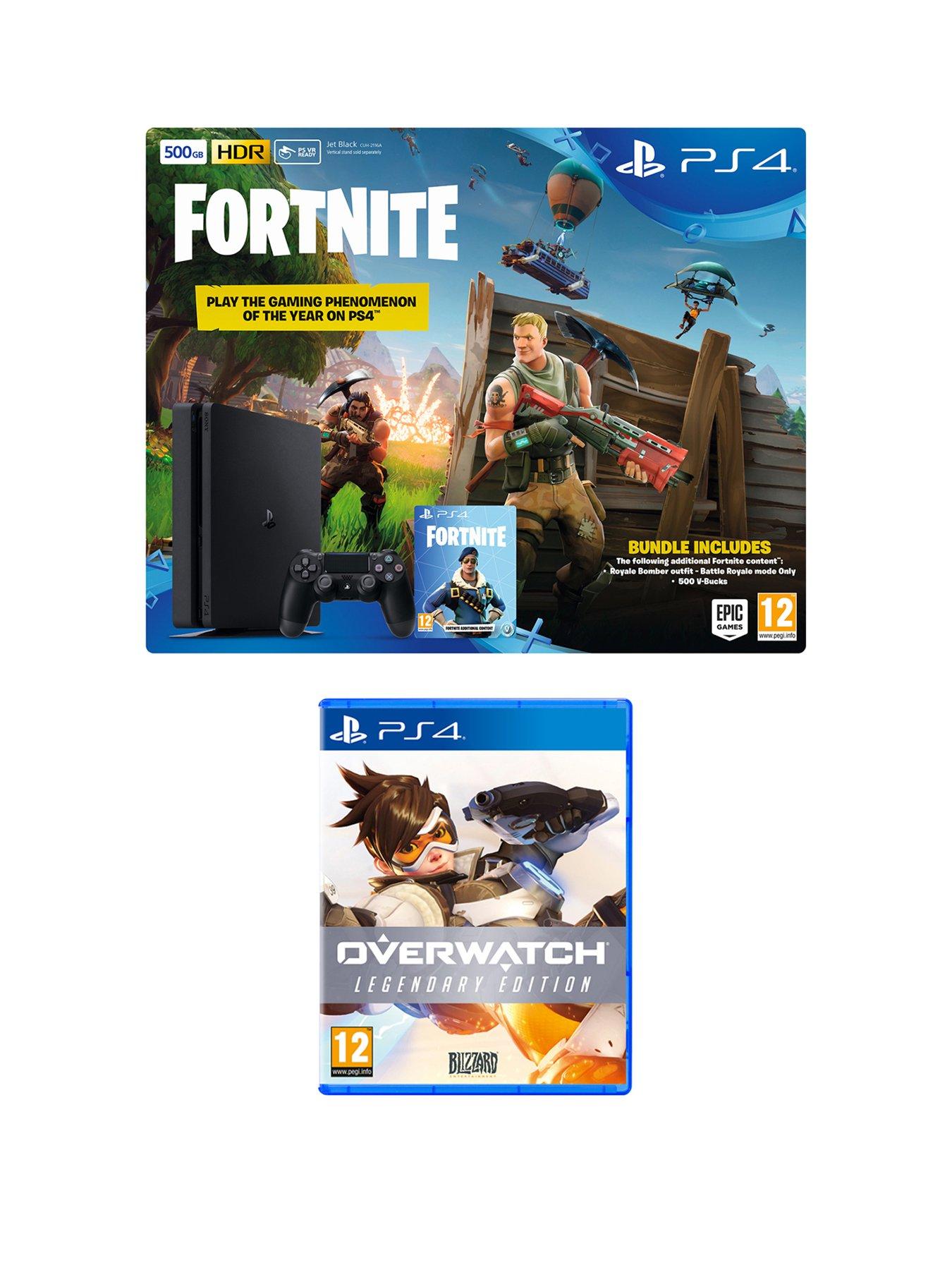 playstation 4 fortnite ps4 500gb bundle with overwatch legendary edition plus optional extras - ps4 500gb fortnite