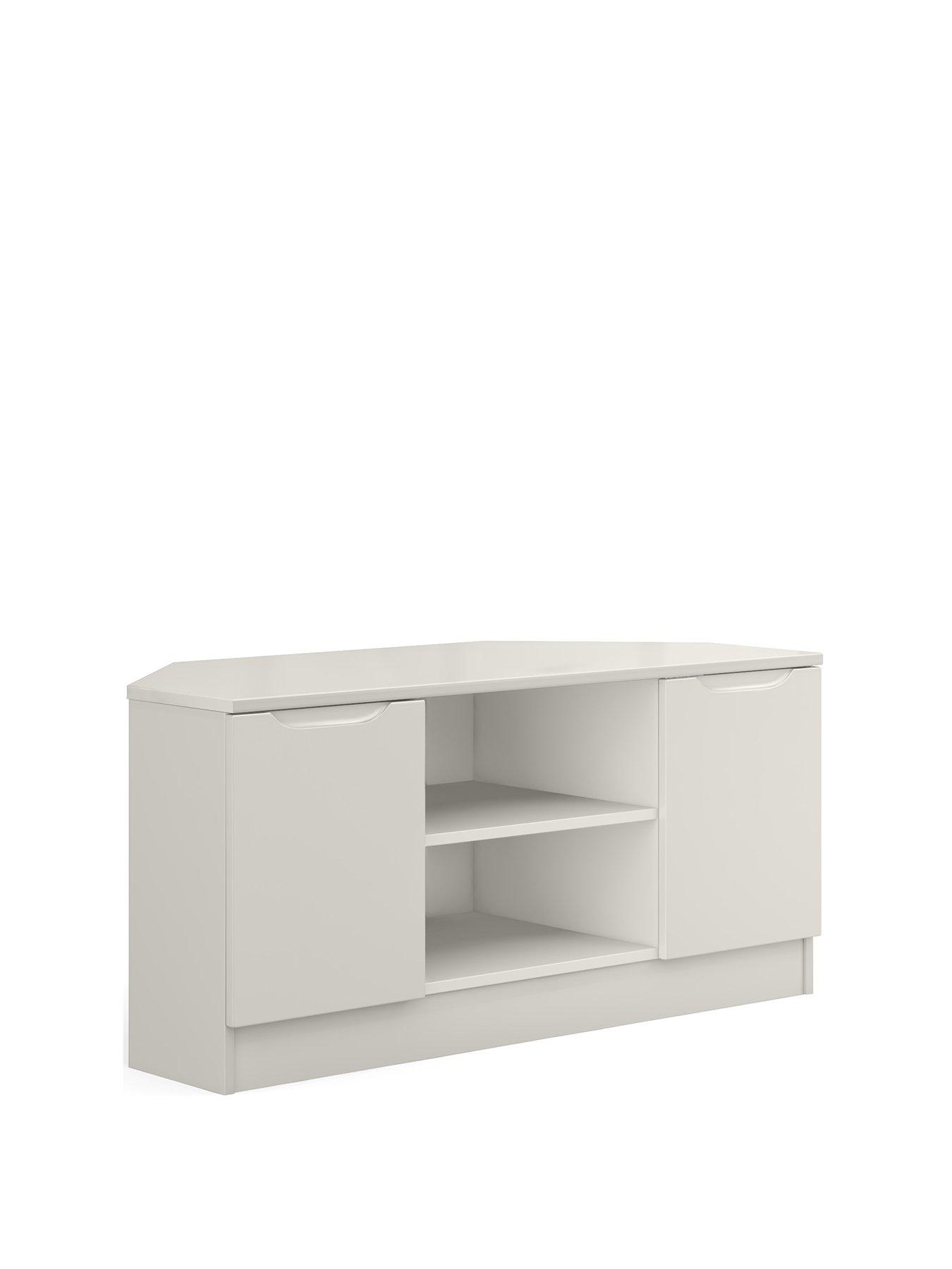 Grey gloss on sale corner unit