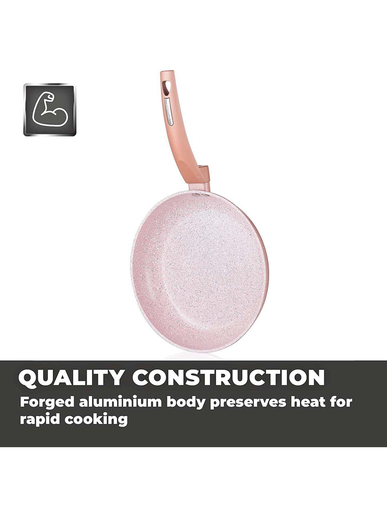  image of tower-cerastone-24-cm-forged-frying-pan-ndash-rose-edition