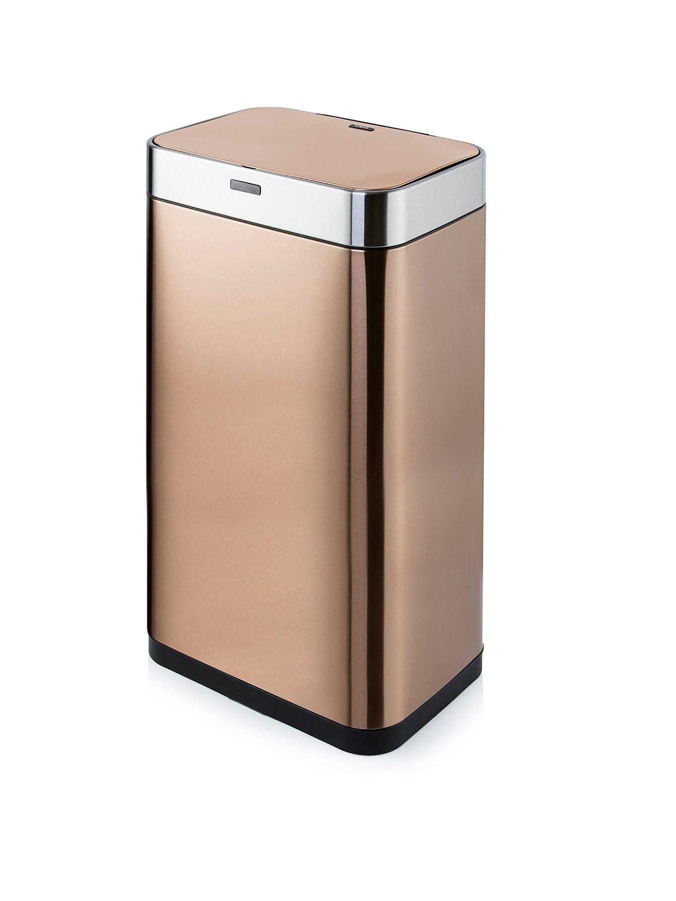 Tower 75-Litre Rectangular Sensor Bin – Copper