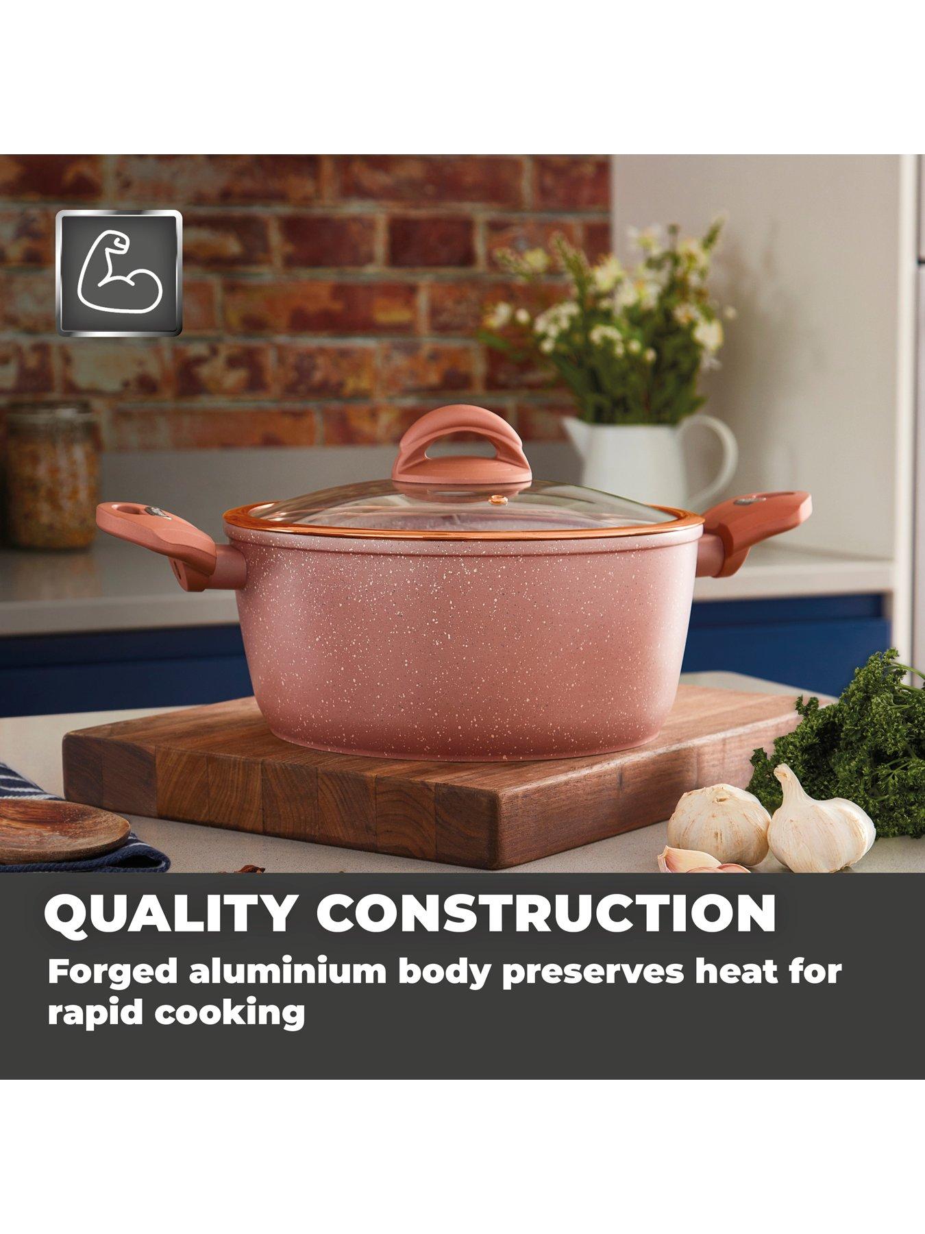  image of tower-cerastone-rose-edition-24-cm-casserole-pan
