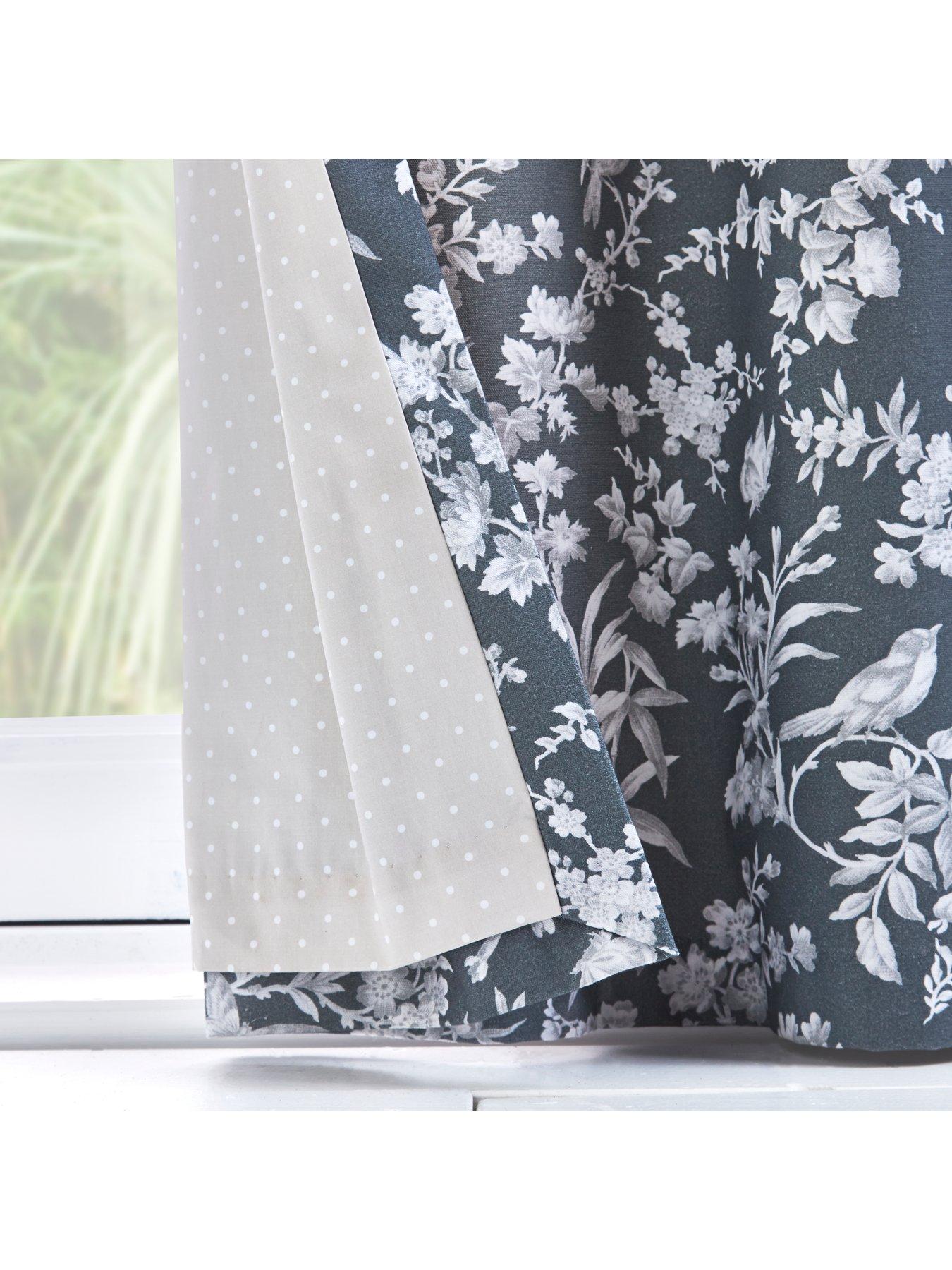 Oasis Home Amelia Eyelet Curtains In Grey Littlewoods Com