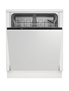 Beko Beko Din15311 Integrated 13-Place Full Size Dishwasher - White -  ... Picture