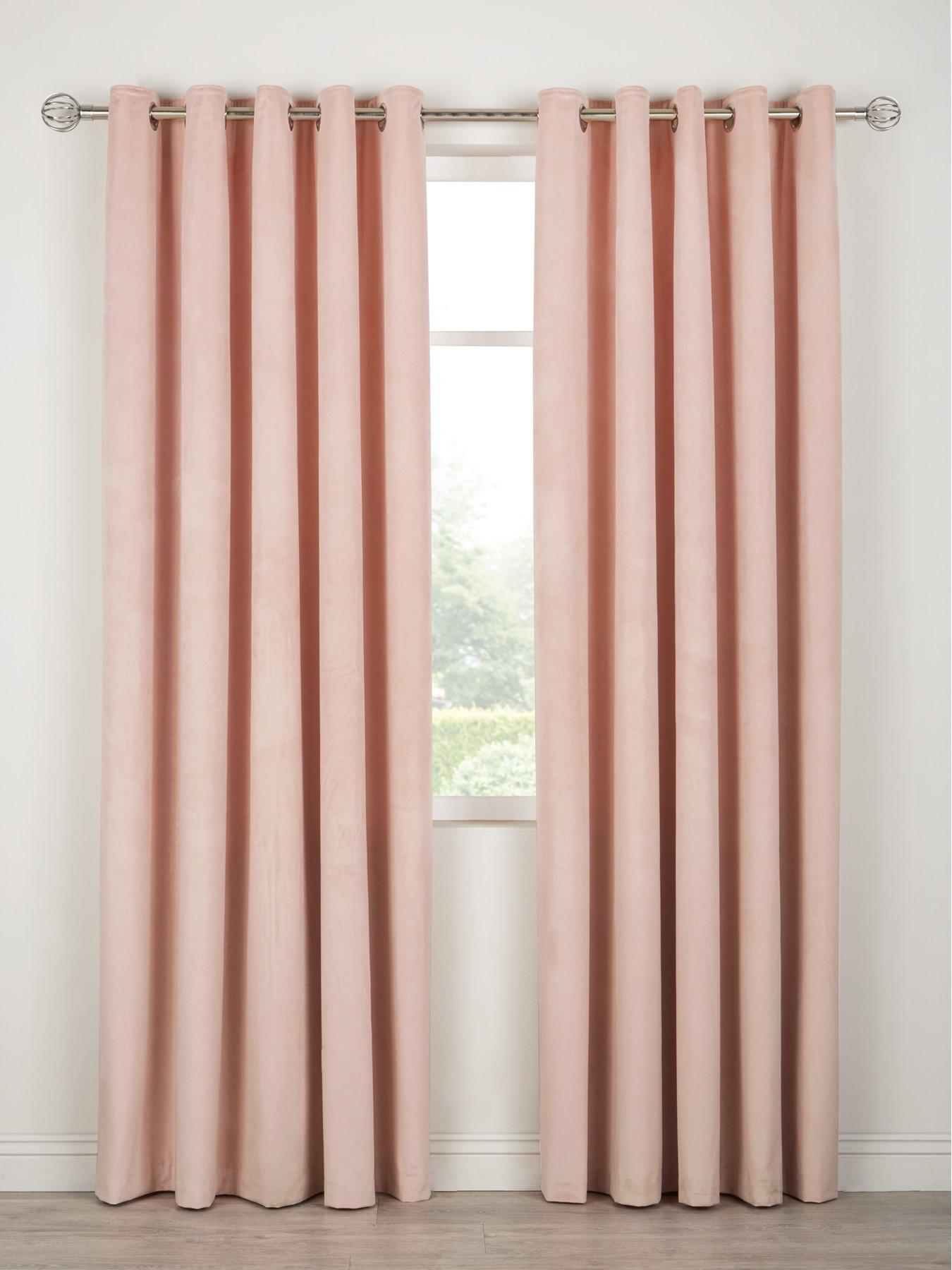 undefined Thermal Velour Lined Eyelet Curtains
