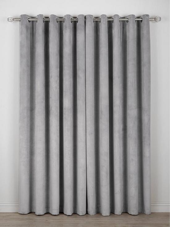 stillFront image of very-home-thermal-velour-lined-eyelet-curtains