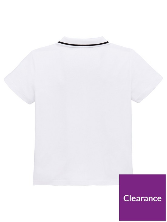 back image of ea7-emporio-armani-boys-short-sleeve-jersey-polo-shirt-white