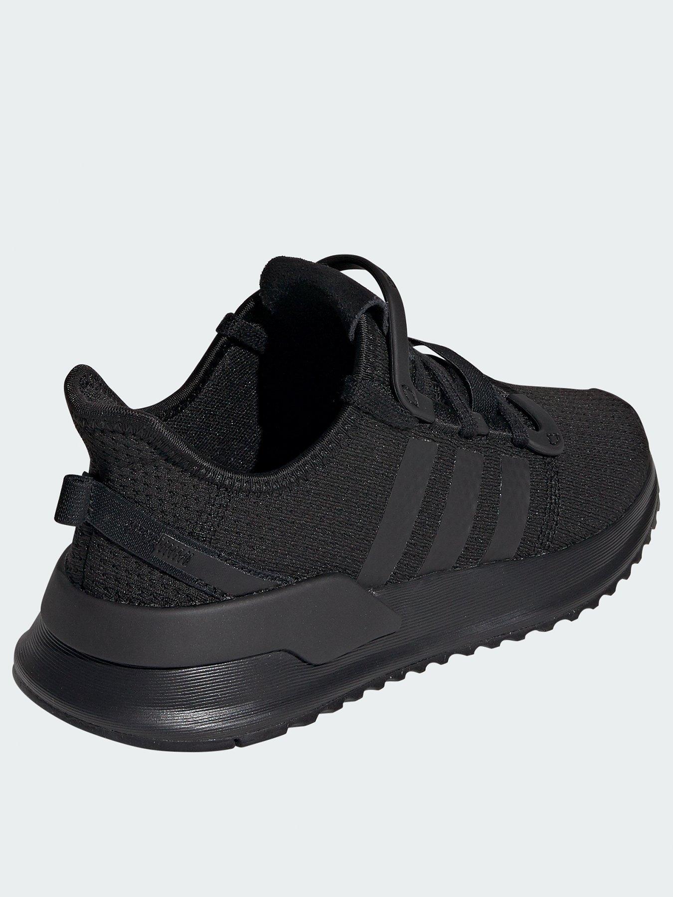 adidas black junior trainers