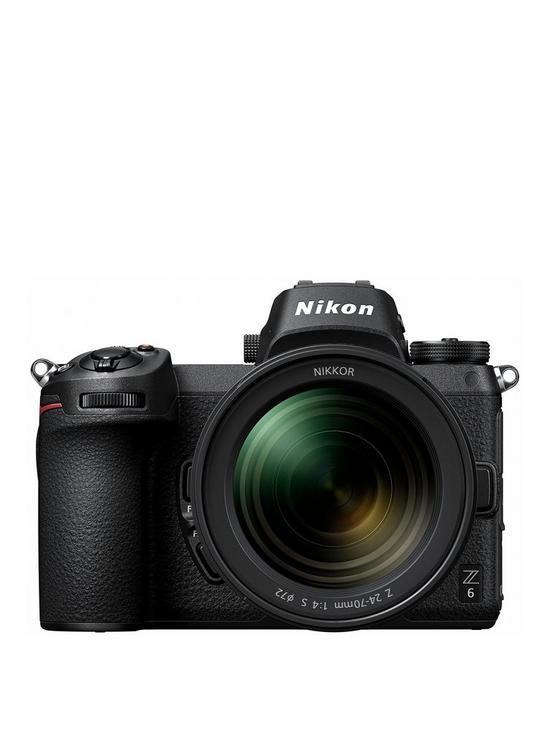 front image of nikon-z-6-camera-nikkor-z-24-70-ftz-mount-adapter-kit